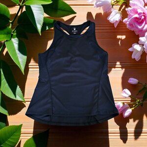 Spyder Active Black Racerback Tank Top Moisture-Wicking 4-Way Stretch Fabric Med